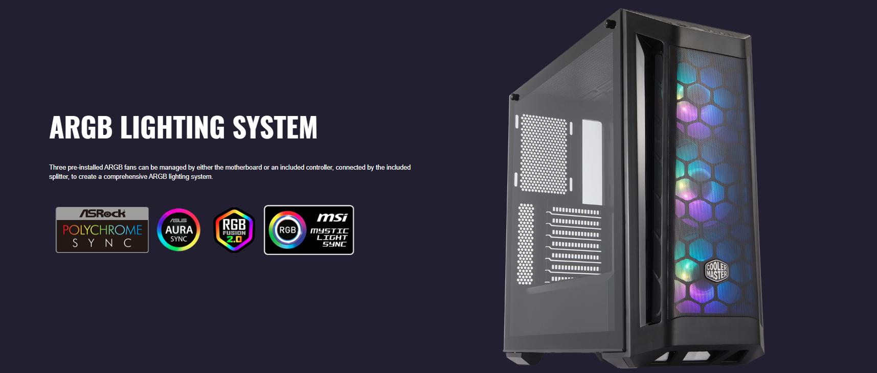 Cooler Master MasterBox MB511 ARGB giới thiệu 3