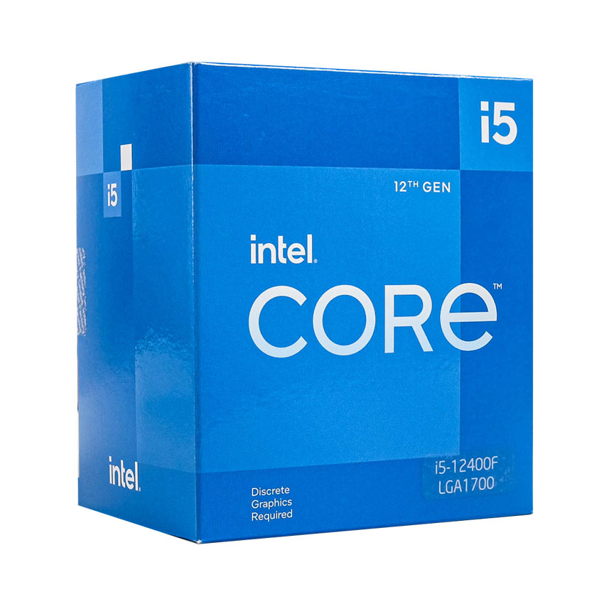 CPU Intel Core i5 12400F (6 nhân 12 luồng, up to 4.40GHz, 18MB Cache)