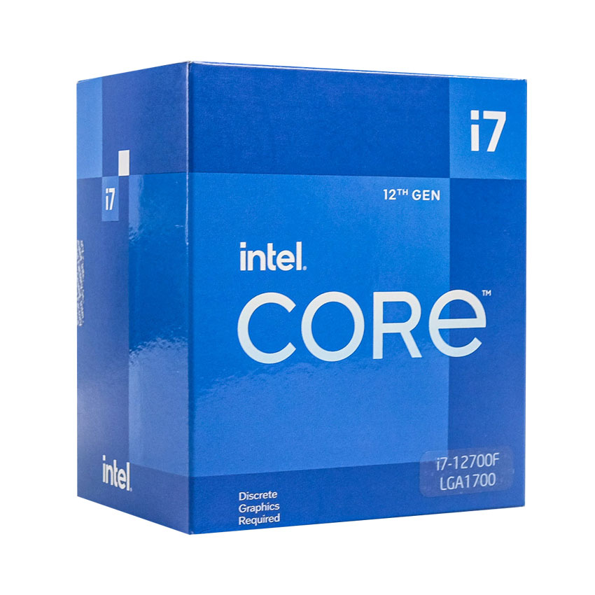 CPU Intel Core i7 12700F (12 nhân 20 luồng, up to 4.9GHz, 25MB Cache)