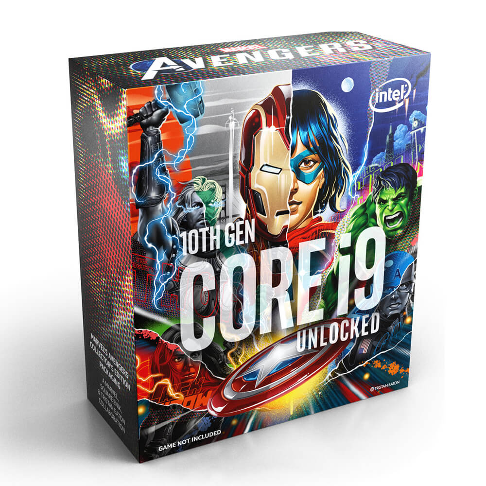 CPU Intel Core i9 10900K Avengers Edition (3.7GHz turbo up to 5.3GHz, 10 nhân 20 luồng, 20MB Cache, 125W)