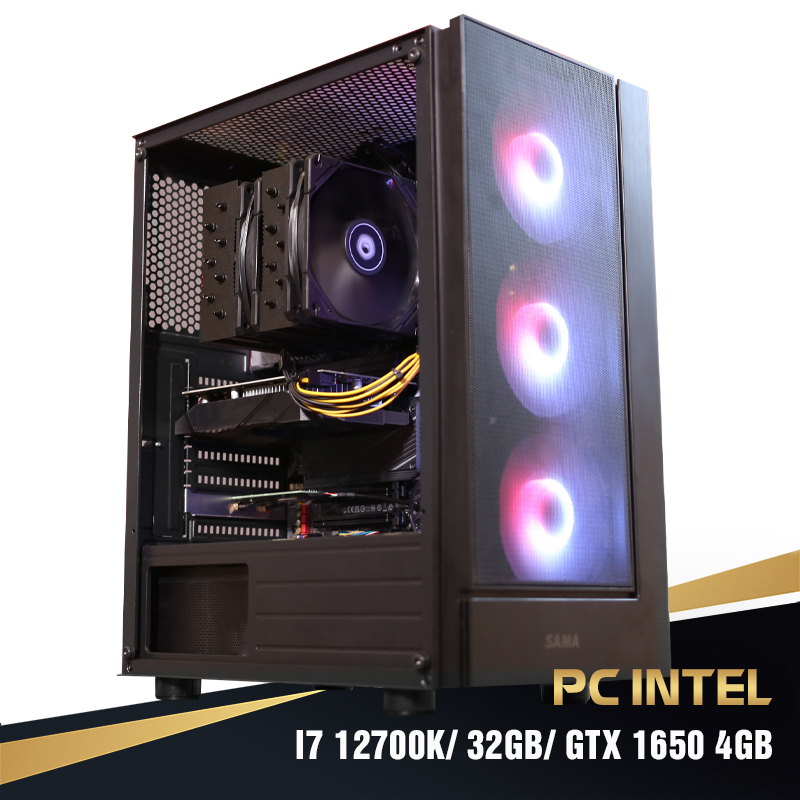 PC INTEL I7 12700k/ 32GB/ GTX 1650 4GB