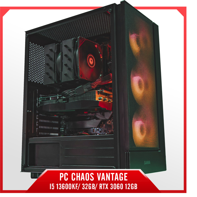 PC Chaos Vantage - I5 13600KF/ 32GB/ RTX 3060 12GB | Hà Linh Computer
