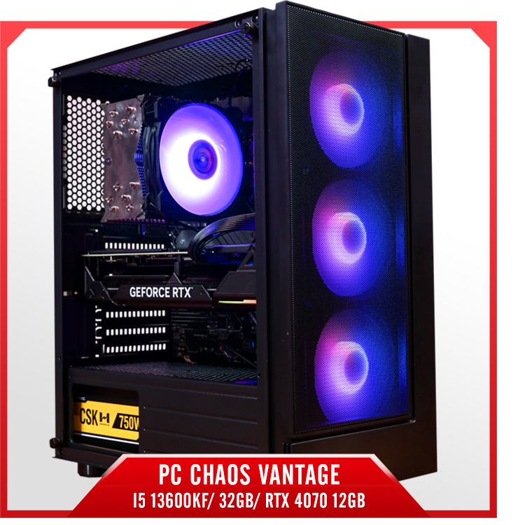 PC Chaos Vantage - I5 13600KF/ 32GB/ RTX 4070 12GB