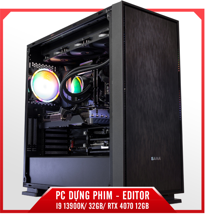 PC DỰNG PHIM - EDITOR - I9 13900K/ 32GB/ RTX 4070 12GB