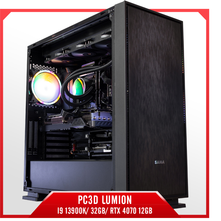 PC3D LUMION - I9 13900K/ 32GB/ RTX 4070 12GB