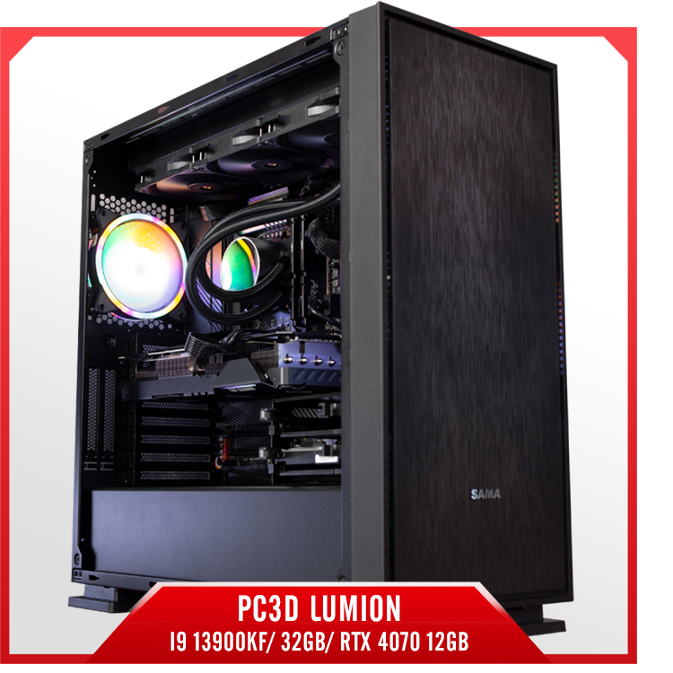 PC3D LUMION - I9 13900KF/ 32GB/ RTX 4070 12GB