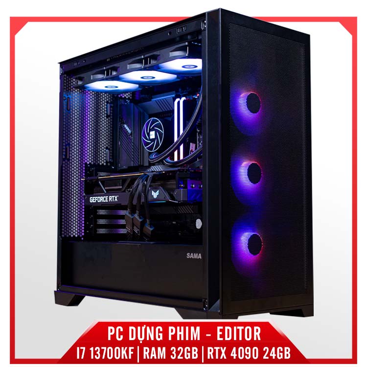 PC DỰNG PHIM - EDITOR  I7 13700KF/ 32GB/ RTX 4090 24GB