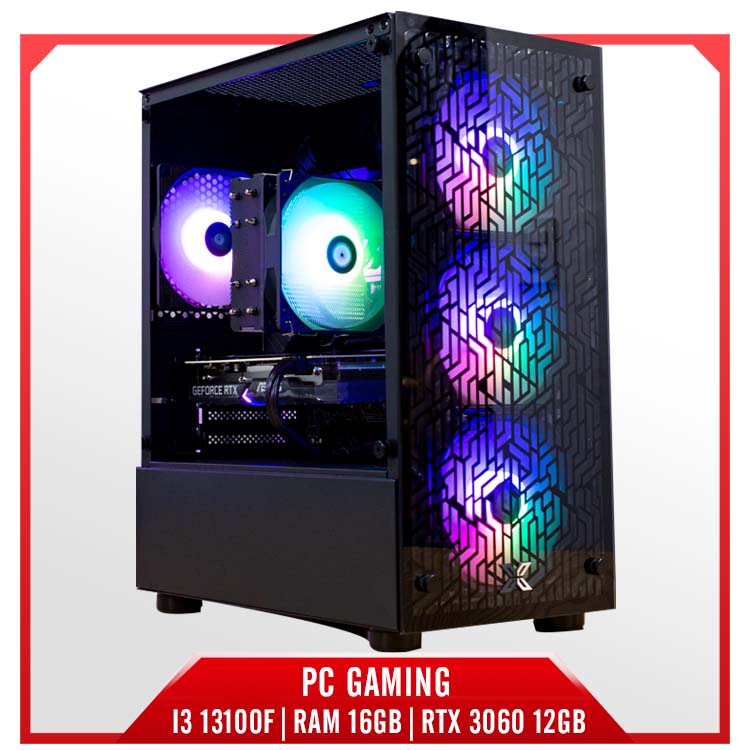 PC GAMING i3 13100F|RAM 16GB|RTX 3060 12GB