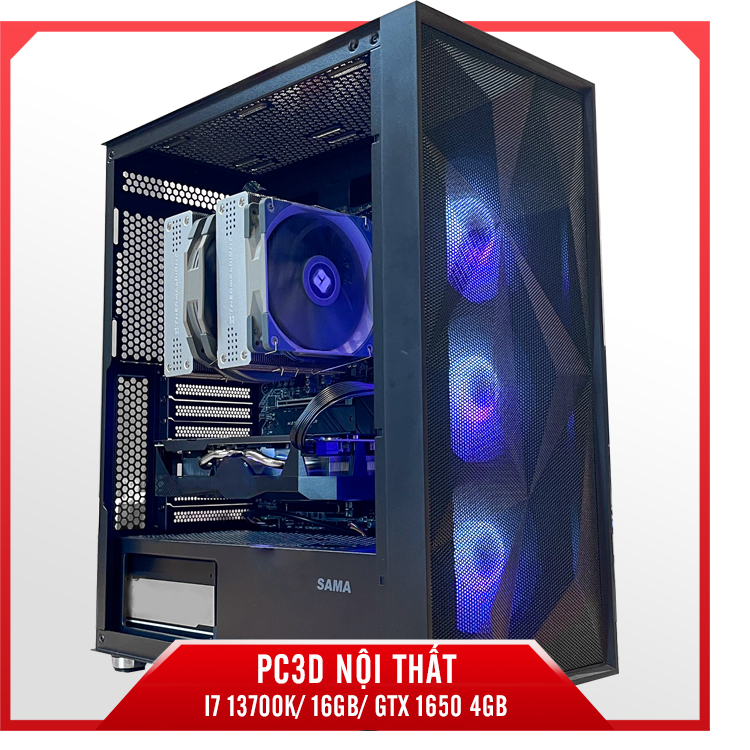 PC3D Nội Thất - I7 13700K/ 16GB/ GTX 1650 4GB